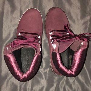 purple timberland womens boots